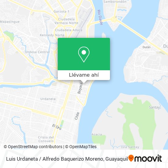 Mapa de Luis Urdaneta / Alfredo Baquerizo Moreno