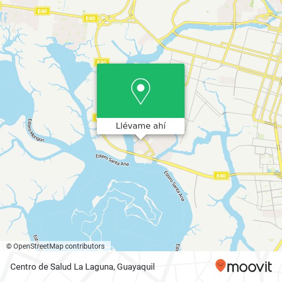 Mapa de Centro de Salud La Laguna