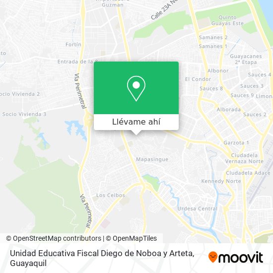 Mapa de Unidad Educativa Fiscal Diego de Noboa y Arteta