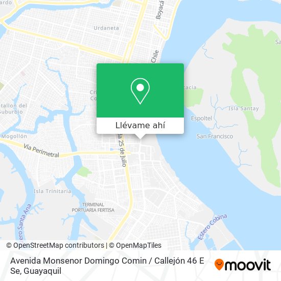 Mapa de Avenida Monsenor Domingo Comin / Callejón 46 E Se