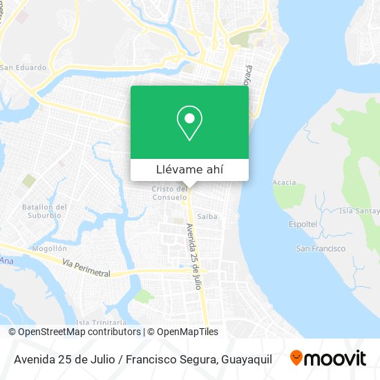 Mapa de Avenida 25 de Julio / Francisco Segura