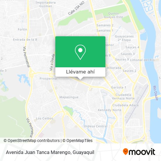 Mapa de Avenida Juan Tanca Marengo