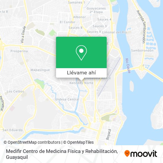 Mapa de Medifir Centro de Medicina Física y Rehabilitación