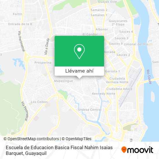 Mapa de Escuela de Educacion Basica Fiscal Nahim Isaias Barquet