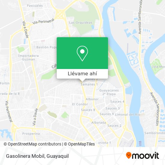 Mapa de Gasolinera Mobil