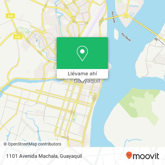 Mapa de 1101 Avenida Machala