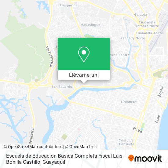 Mapa de Escuela de Educacion Basica Completa Fiscal Luis Bonilla Castillo