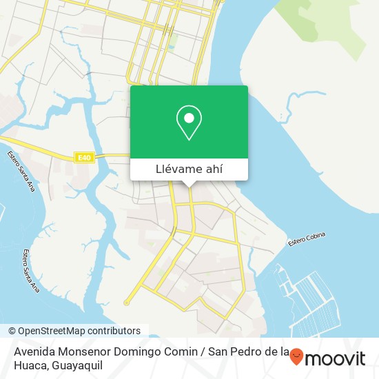 Mapa de Avenida Monsenor Domingo Comin / San Pedro de la Huaca