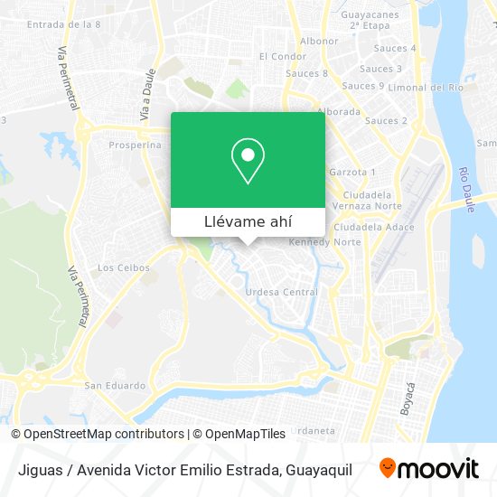 Mapa de Jiguas / Avenida Victor Emilio Estrada