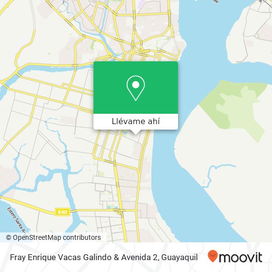 Mapa de Fray Enrique Vacas Galindo & Avenida 2