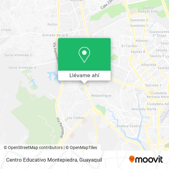 Mapa de Centro Educativo Montepiedra