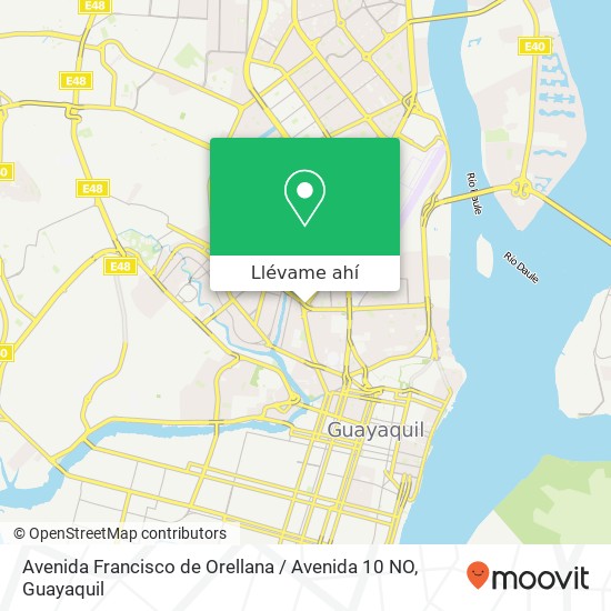 Mapa de Avenida Francisco de Orellana / Avenida 10 NO