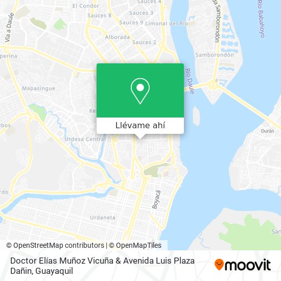 Mapa de Doctor Elías Muñoz Vicuña & Avenida Luis Plaza Dañin