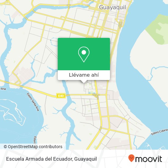 Mapa de Escuela Armada del Ecuador