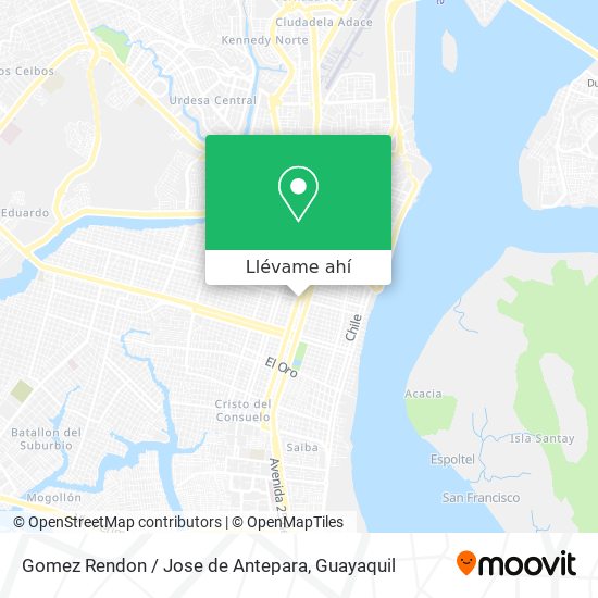Mapa de Gomez Rendon / Jose de Antepara