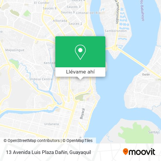 Mapa de 13 Avenida Luis Plaza Dañin