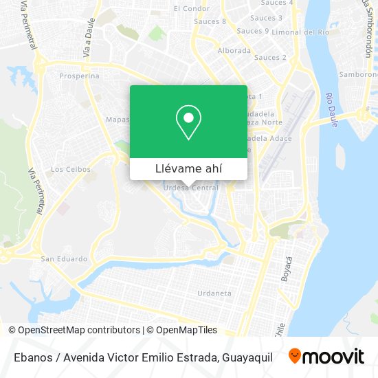Mapa de Ebanos / Avenida Victor Emilio Estrada