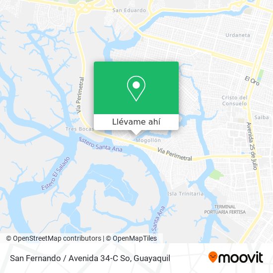 Mapa de San Fernando / Avenida 34-C So