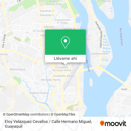 Mapa de Eloy Velázquez Cevallos / Calle Hermano Miguel