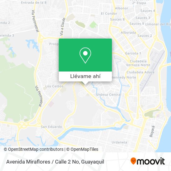Mapa de Avenida Miraflores / Calle 2 No