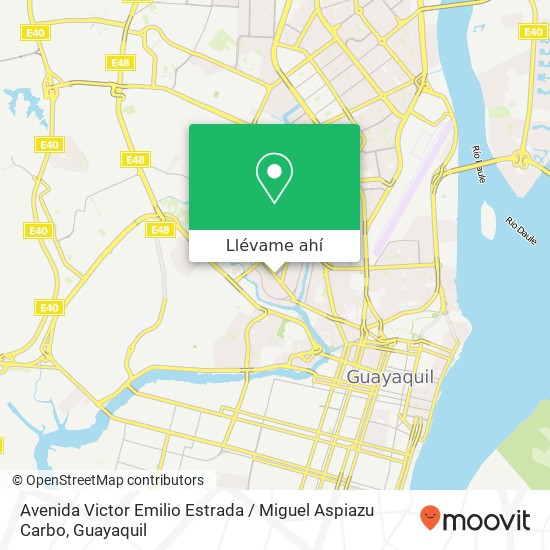 Mapa de Avenida Victor Emilio Estrada / Miguel Aspiazu Carbo