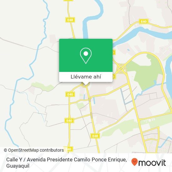 Mapa de Calle Y / Avenida Presidente Camilo Ponce Enrique