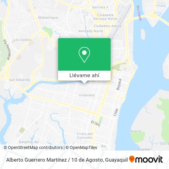 Mapa de Alberto Guerrero Martínez / 10 de Agosto