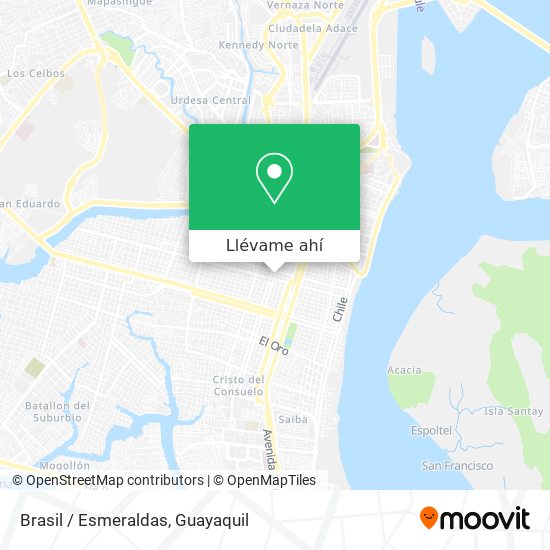 Mapa de Brasil / Esmeraldas