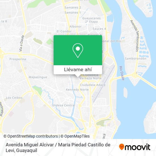 Mapa de Avenida Miguel Alcivar / María Piedad Castillo de Levi