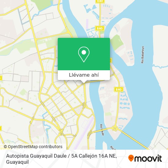 Mapa de Autopista Guayaquil Daule / 5A Callejón 16A NE