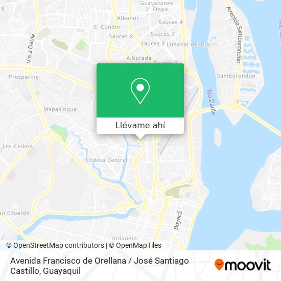 Mapa de Avenida Francisco de Orellana / José Santiago Castillo