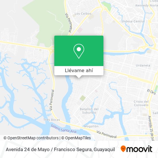 Mapa de Avenida 24 de Mayo / Francisco Segura
