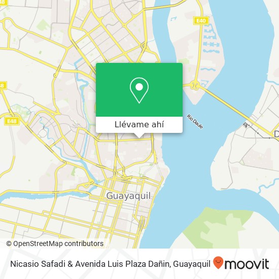 Mapa de Nicasio Safadi & Avenida Luis Plaza Dañin