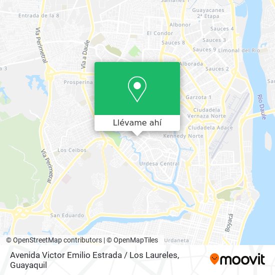 Mapa de Avenida Victor Emilio Estrada / Los Laureles