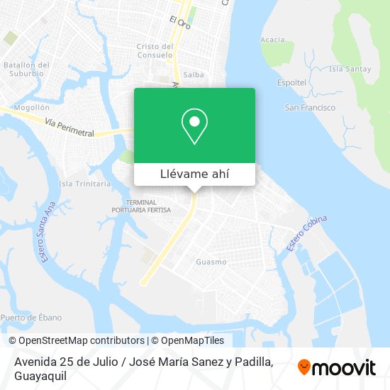 Mapa de Avenida 25 de Julio / José María Sanez y Padilla