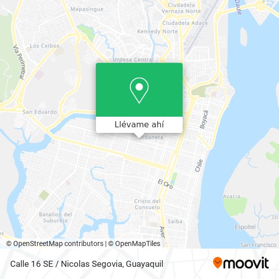 Mapa de Calle 16 SE / Nicolas Segovia