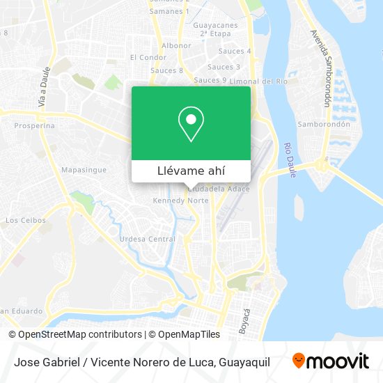 Mapa de Jose Gabriel / Vicente Norero de Luca