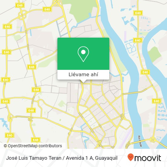 Mapa de José Luis Tamayo Teran / Avenida 1 A