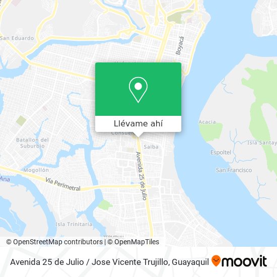 Mapa de Avenida 25 de Julio / Jose Vicente Trujillo
