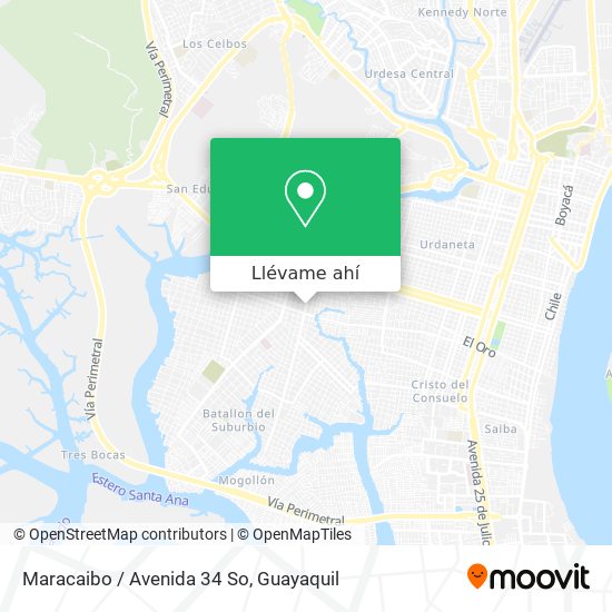 Mapa de Maracaibo / Avenida 34 So