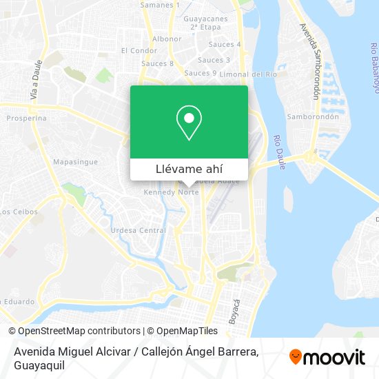 Mapa de Avenida Miguel Alcivar / Callejón Ángel Barrera
