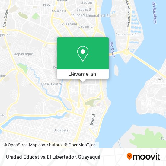 Mapa de Unidad Educativa El Libertador