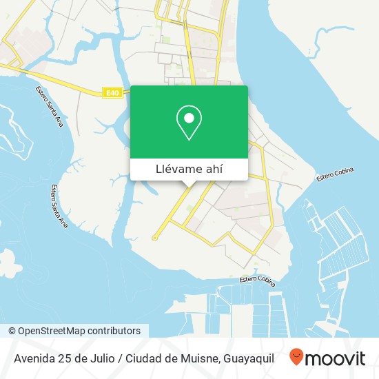 Mapa de Avenida 25 de Julio / Ciudad de Muisne
