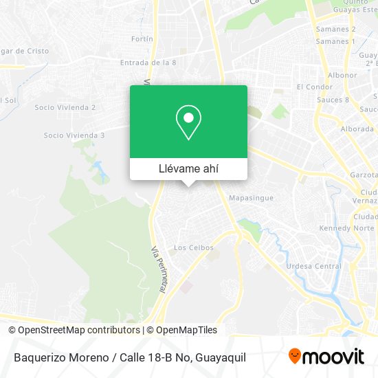Mapa de Baquerizo Moreno / Calle 18-B No