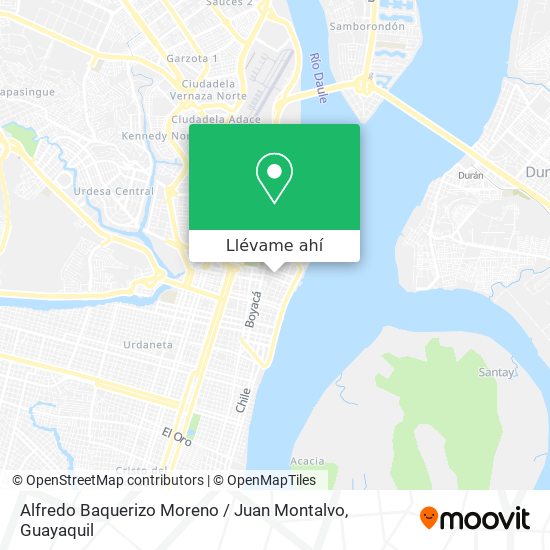 Mapa de Alfredo Baquerizo Moreno / Juan Montalvo