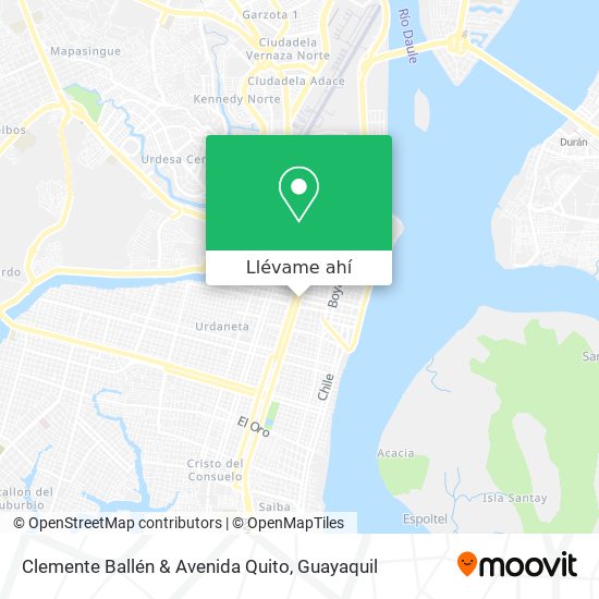 Mapa de Clemente Ballén & Avenida Quito