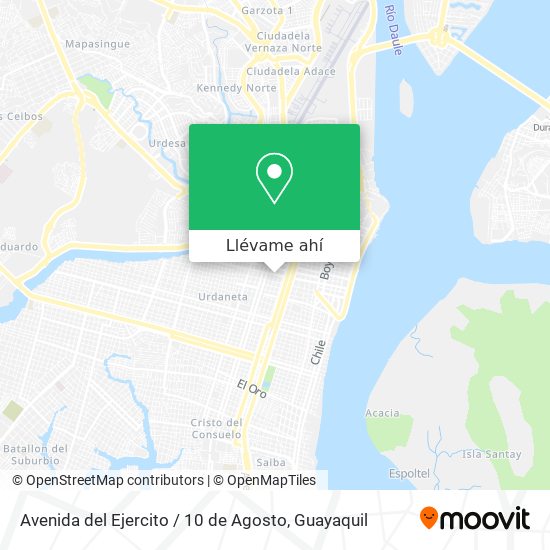 Mapa de Avenida del Ejercito / 10 de Agosto