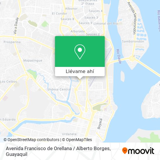 Mapa de Avenida Francisco de Orellana / Alberto Borges