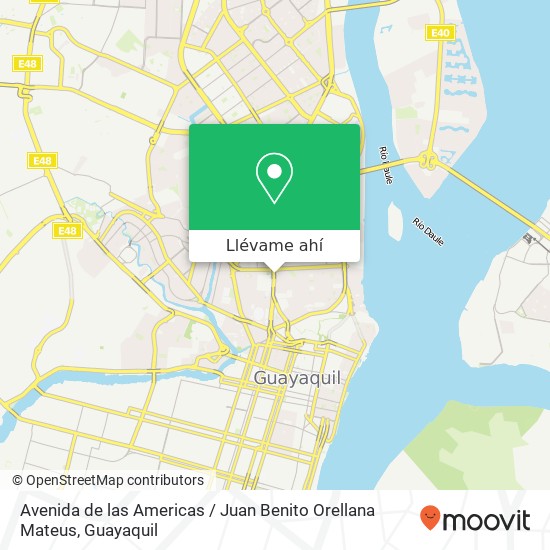 Mapa de Avenida de las Americas / Juan Benito Orellana Mateus
