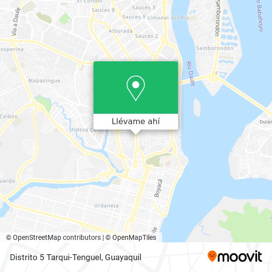 Mapa de Distrito 5 Tarqui-Tenguel